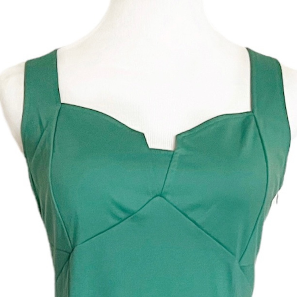 Skater Emerald Green Fit & Flare Cut Out  Sleeveless Green Flirty JustFa… - Picture 5 of 13